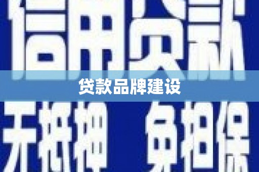 铜陵贷款品牌建设