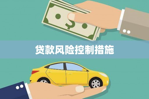 铜陵贷款风险控制措施