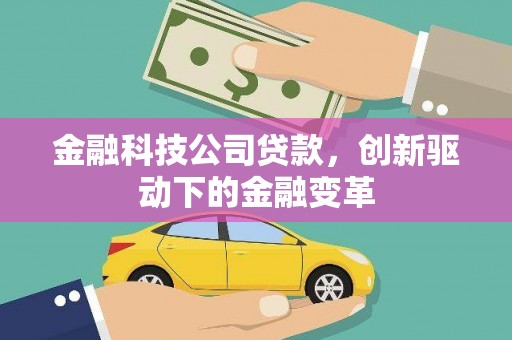 铜陵金融科技公司贷款，创新驱动下的金融变革