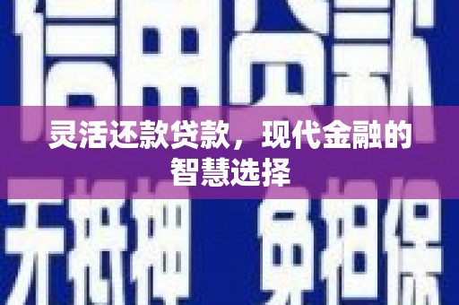 铜陵灵活还款贷款，现代金融的智慧选择