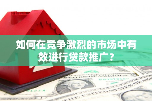 铜陵如何在竞争激烈的市场中有效进行贷款推广？