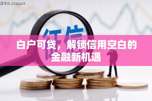 铜陵白户可贷，解锁信用空白的金融新机遇