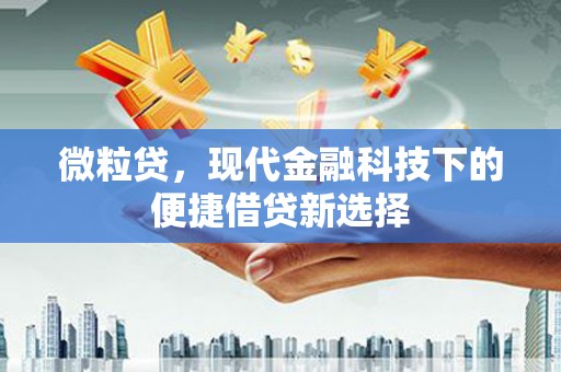 铜陵微粒贷，现代金融科技下的便捷借贷新选择