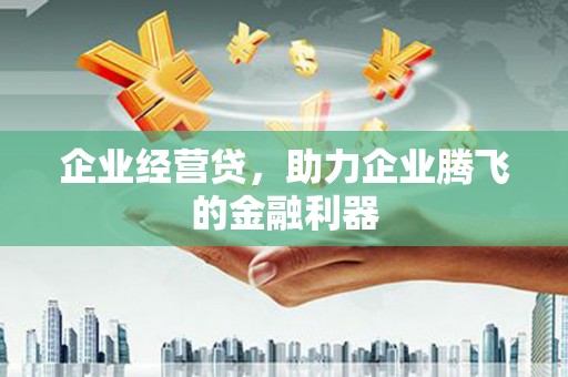 铜陵企业经营贷，助力企业腾飞的金融利器