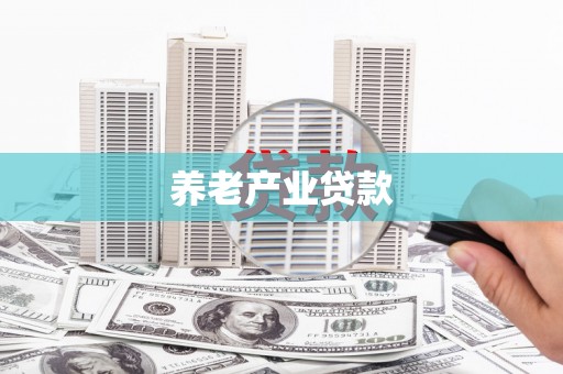 铜陵养老产业贷款