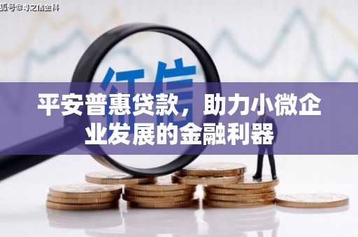 铜陵平安普惠贷款，助力小微企业发展的金融利器