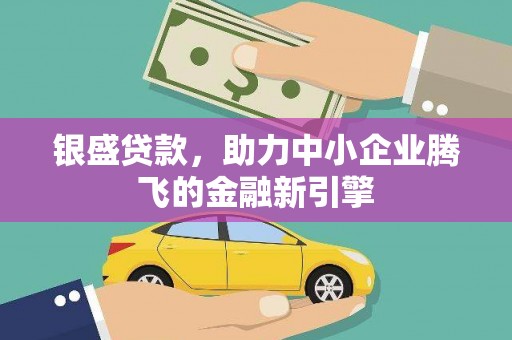 铜陵银盛贷款，助力中小企业腾飞的金融新引擎
