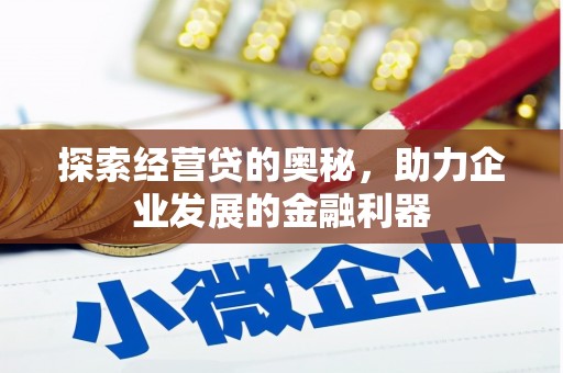 铜陵探索经营贷的奥秘，助力企业发展的金融利器