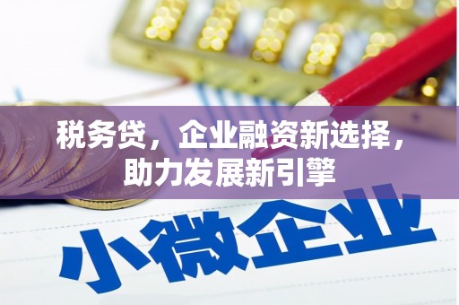铜陵税务贷，企业融资新选择，助力发展新引擎