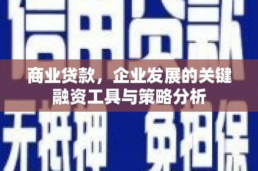 铜陵商业贷款，企业发展的关键融资工具与策略分析
