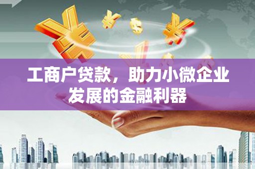铜陵工商户贷款，助力小微企业发展的金融利器