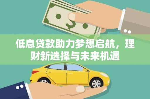 铜陵低息贷款助力梦想启航，理财新选择与未来机遇