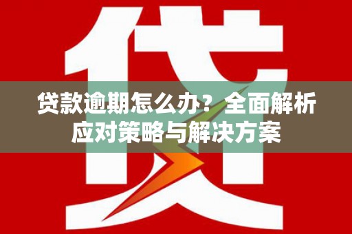 铜陵贷款逾期怎么办？全面解析应对策略与解决方案