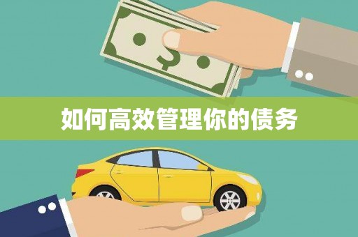 铜陵如何高效管理你的债务
