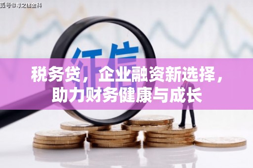 铜陵税务贷，企业融资新选择，助力财务健康与成长